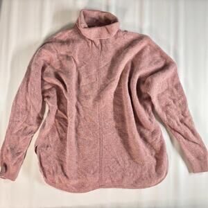 Poetry Women's Cashmere Sweater Size 10 Pink Turtleneck Pink